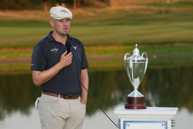 “I'm solid under pressure” – Harry Hall details ambitious ‘green jacket’ plan after recording maiden PGA Tour win