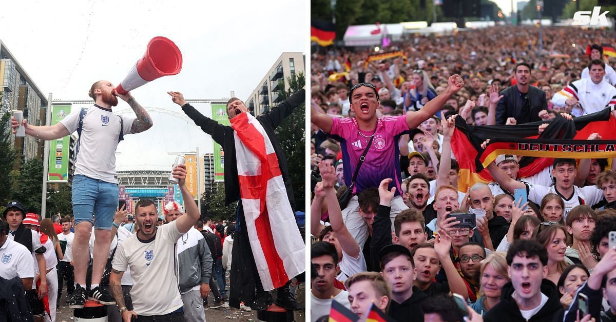 England and Germany fans clashed during Euro 2024