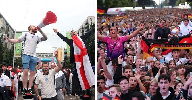 WATCH: England fans clash with Germans after Germany crash out of Euro 2024, video of fight emerges