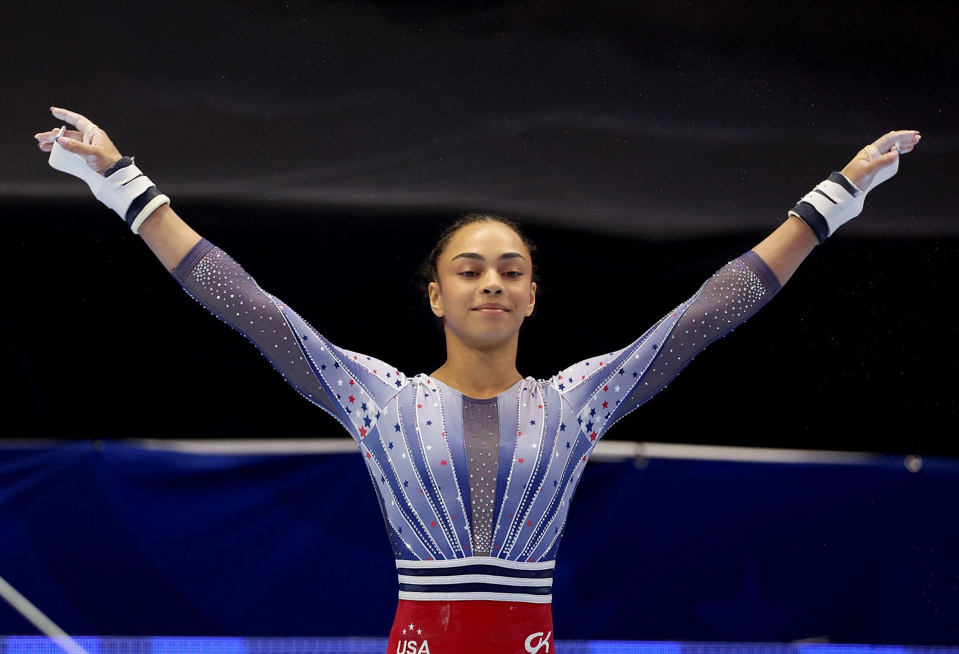 Hezly Rivera performing at the 2024 U.S. Olympic Team Trials [Image Source: Getty]