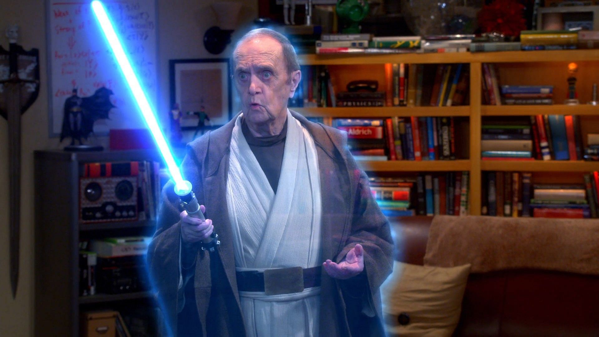 Bob Newhart as Arthur Jeffries in a dream sequence in The Big Bang Theory (Image via Netflix)