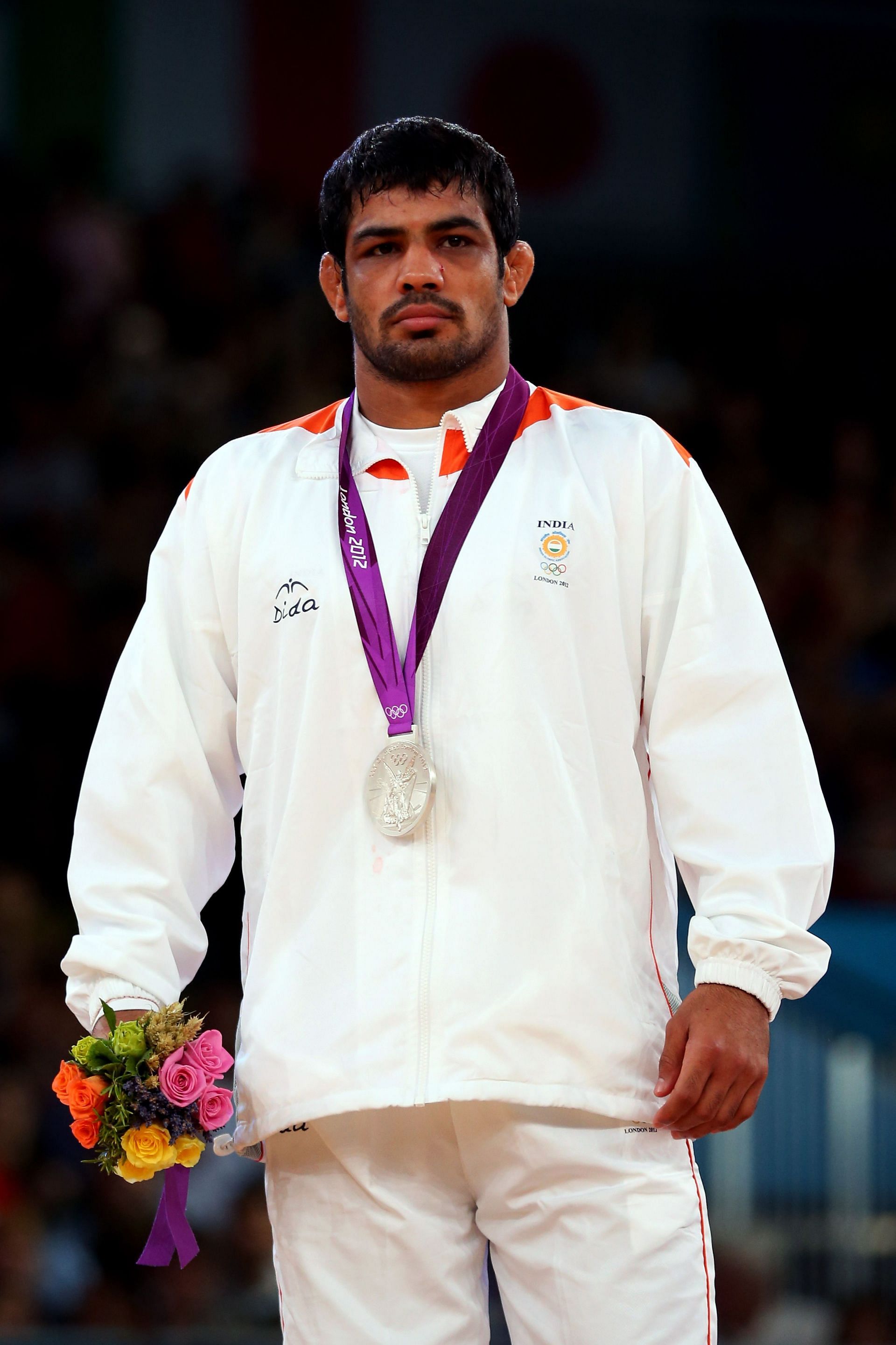 Sushil Kumar has won 2 out of the 7 medals at the Summer Games for India in wrestling. (Image via getty)