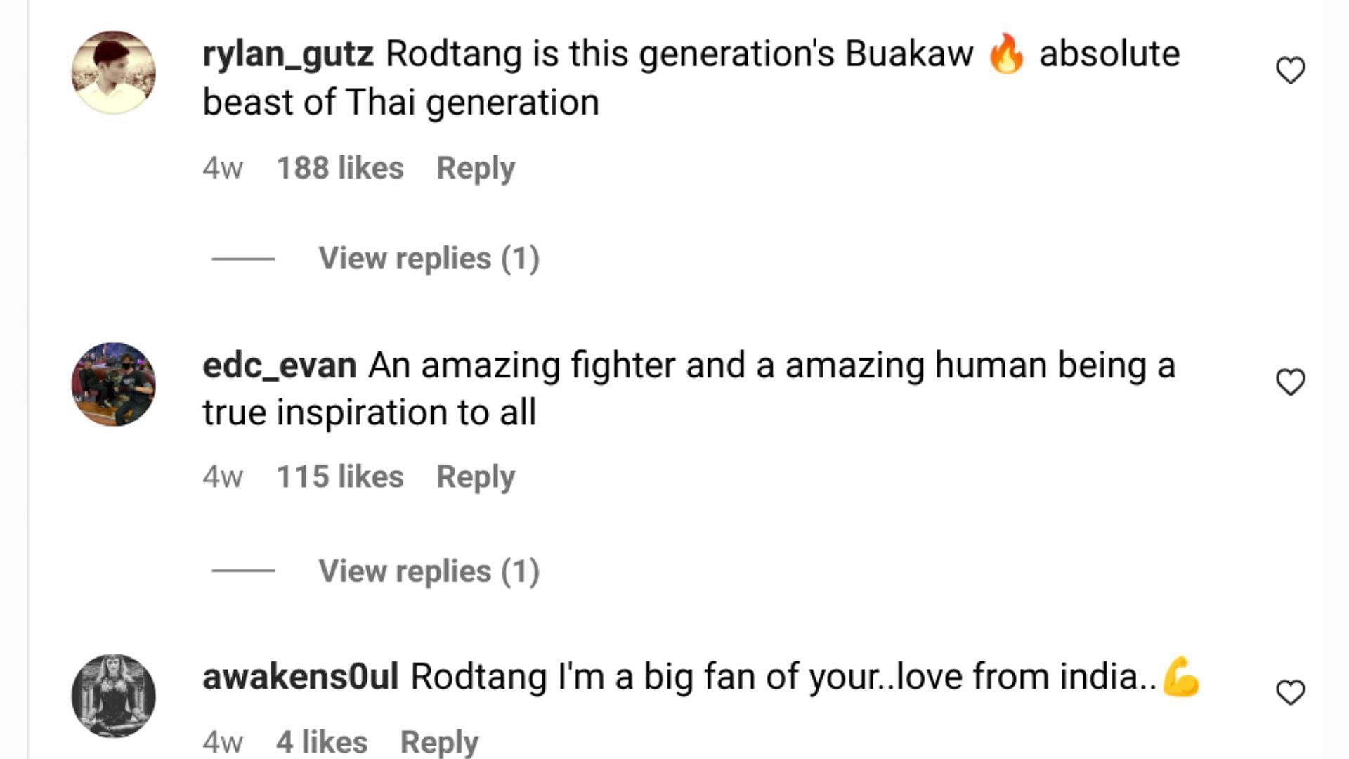 Fan comments