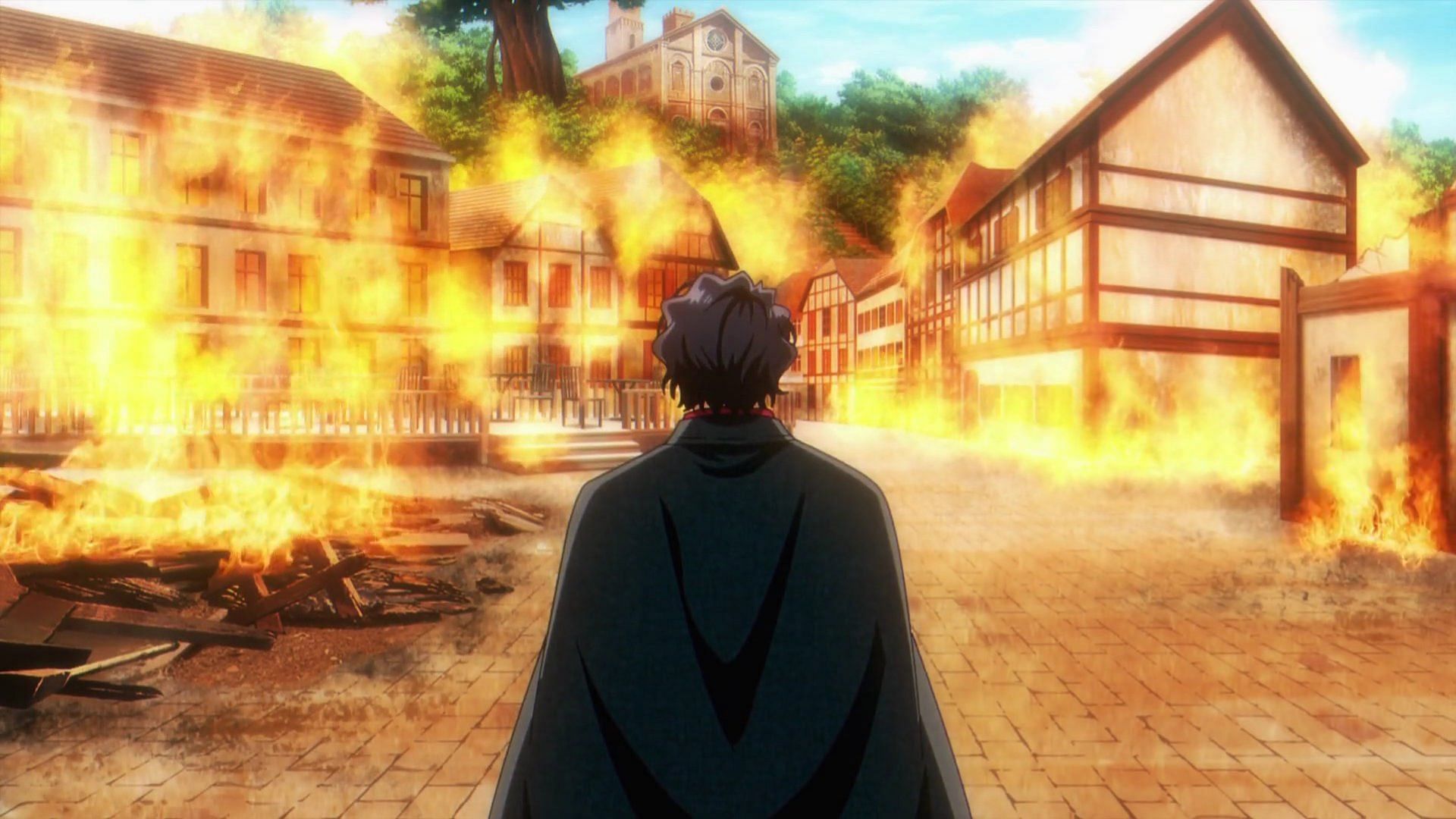 Osamu Dazai observes the town (Image via AtelierPontdarc)