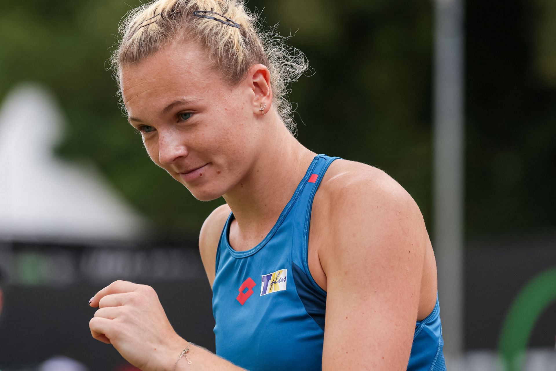 Katerina Siniakova in action at the ecotrans Ladies Open