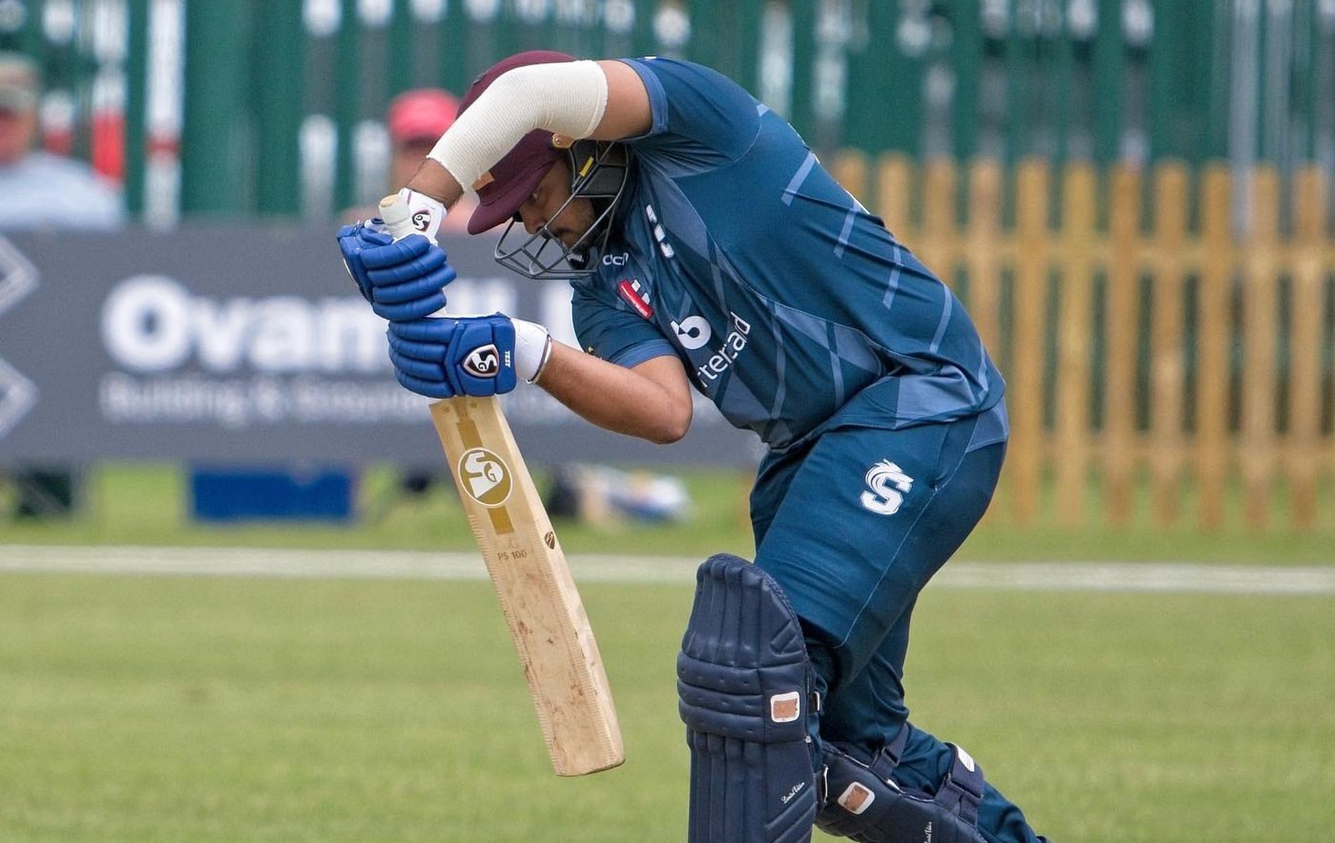 Prithvi Shaw in action. (Pic: Instagram/Northamptonshire Steelbacks)