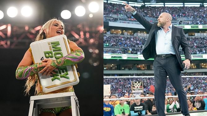 Triple H reacts to Tiffany Stratton winning the Women's Money in the Bank