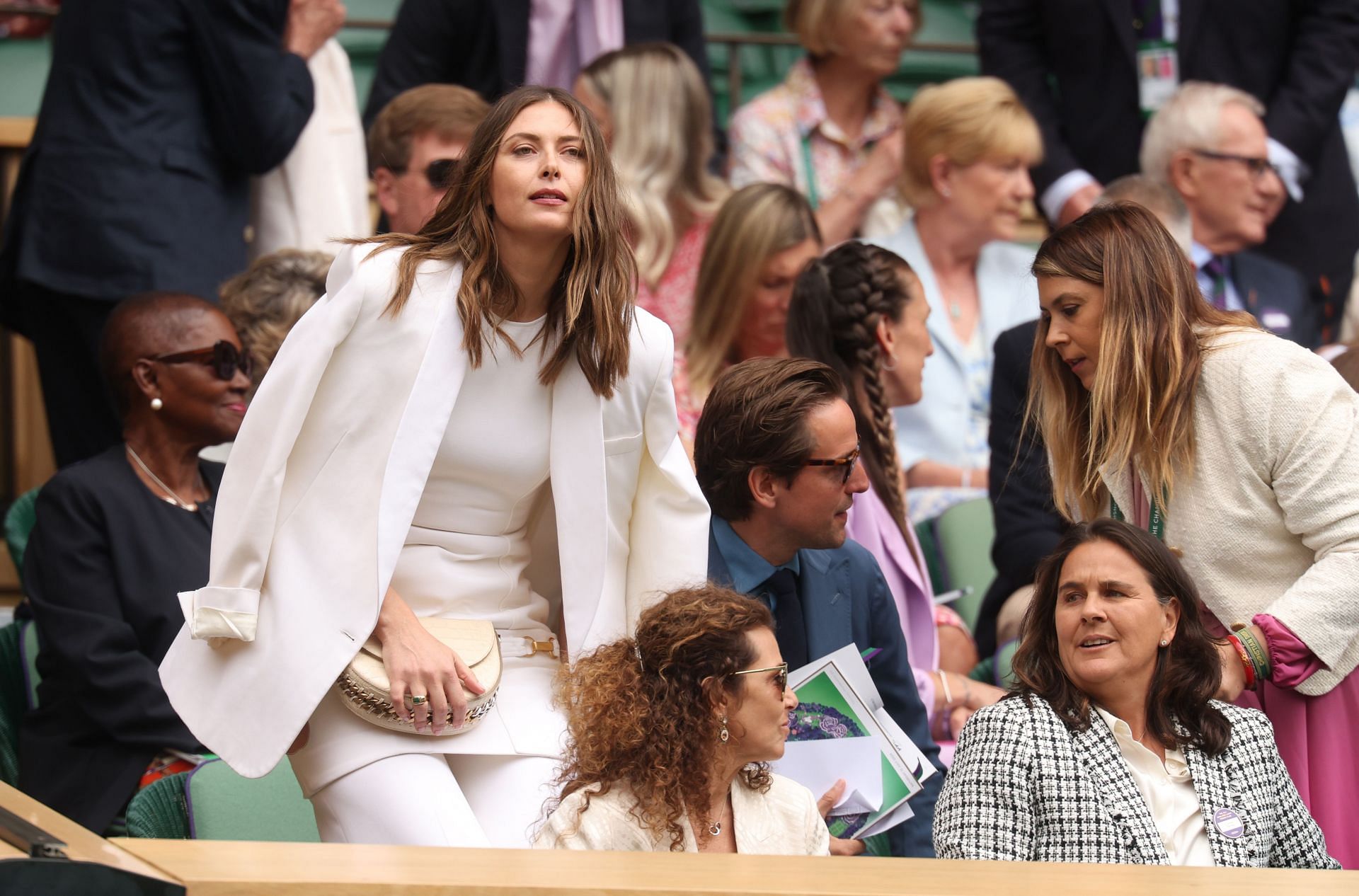 Day Thirteen: The Championships - Wimbledon 2024 Sharapova along with her partner, Tom Gilkes.(Image Source: GETTY)