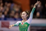 Yaqin Zhou at the Gymnastics World Cup "Tournament of Champions" | Getty