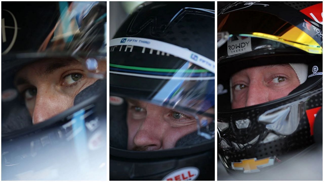 List of three NASCAR Cup Series driver. (All images from Getty)