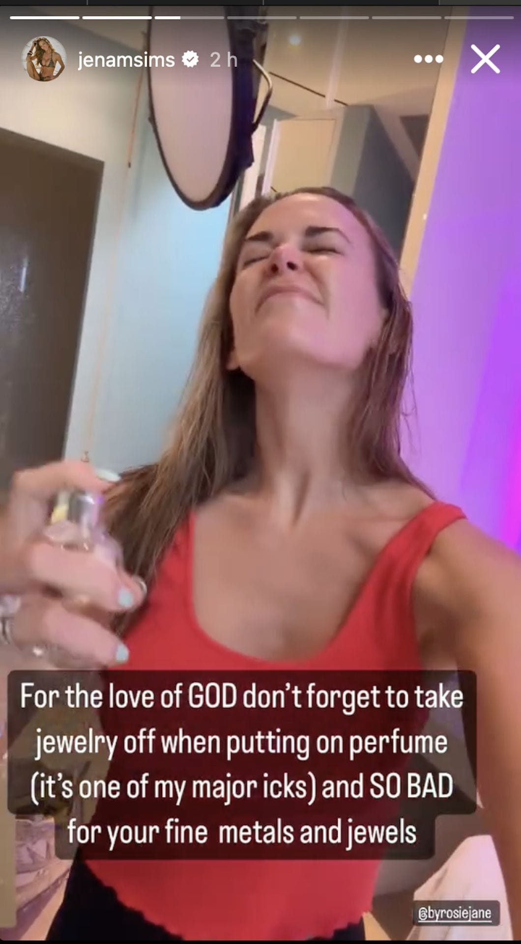 Brooks Koepka’s wife Jena Sims, worth $2 million, switches to a $75 perfume, revealing “biggest ick”