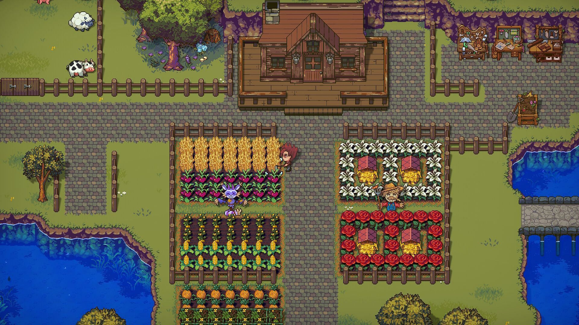 Sun Haven provides a similar farming experience with some useful additional features (Image via Pixel Sprout Studios)