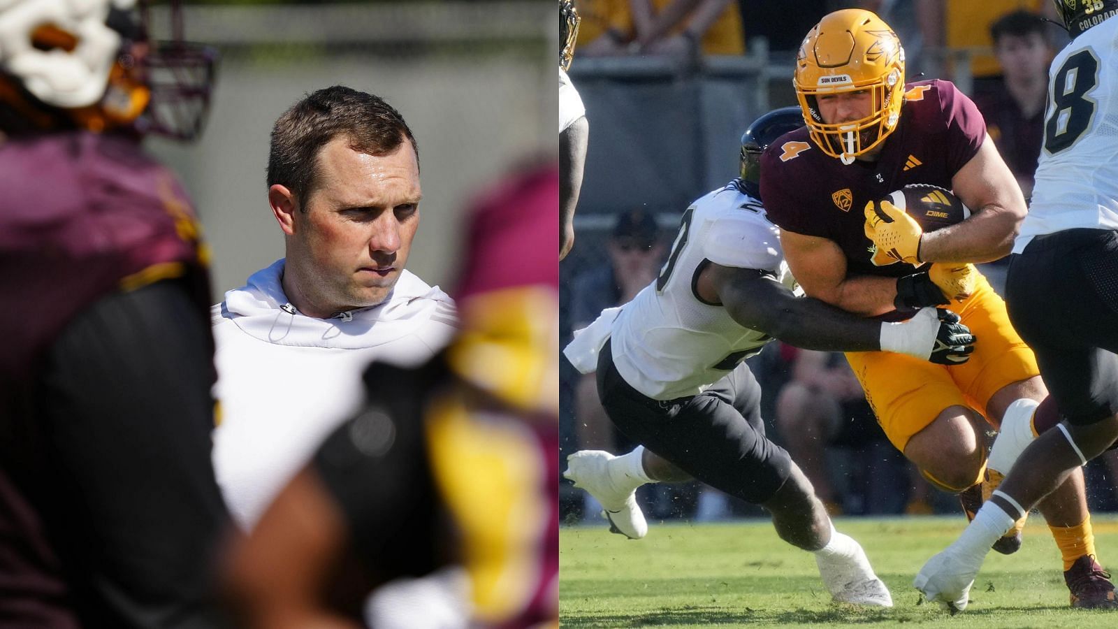 Arizona State coach Kenny Dillingham needs a big season from running back Cam Skattebo to improve on a 3-9 mark. (Photo credits: Arizona Republic)