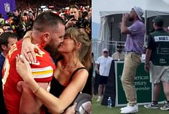 WATCH: Travis Kelce bops to Taylor Swift music as he gets ready to tee it up at the American Century Championship