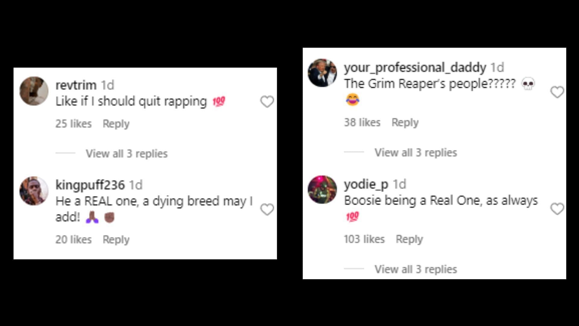 Users react in the comments section (Image via Instagram/nojumper)