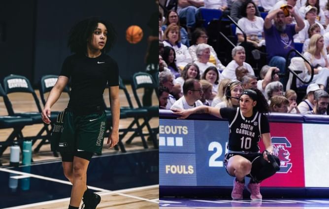 WATCH: Former South Carolina star Kamilla Cardoso attends top-ranked sophomore Kaleena Smith at Nike Nationals