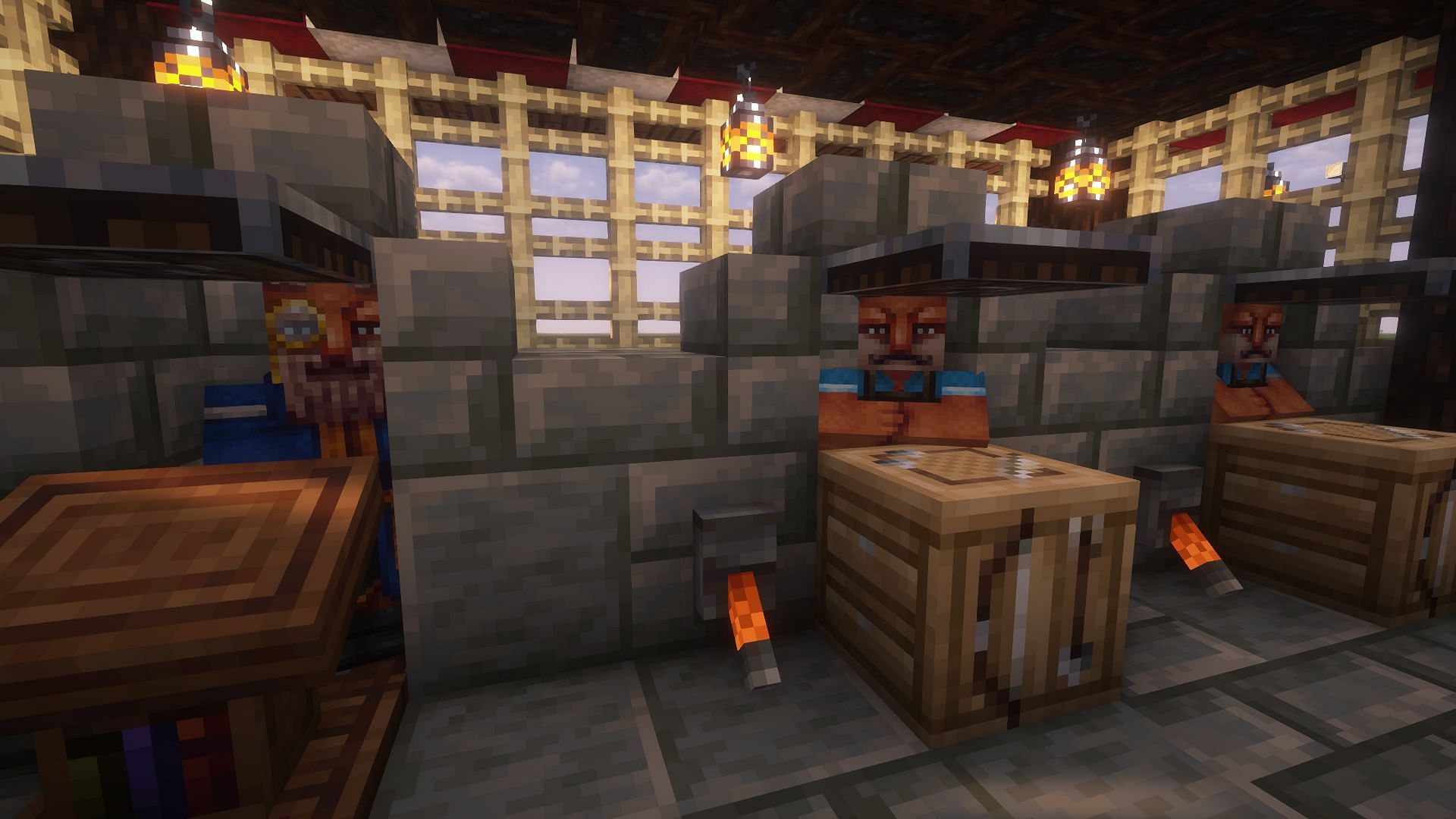 The new villager textures featured in the Wayukian texture pack (Image via Mojang)