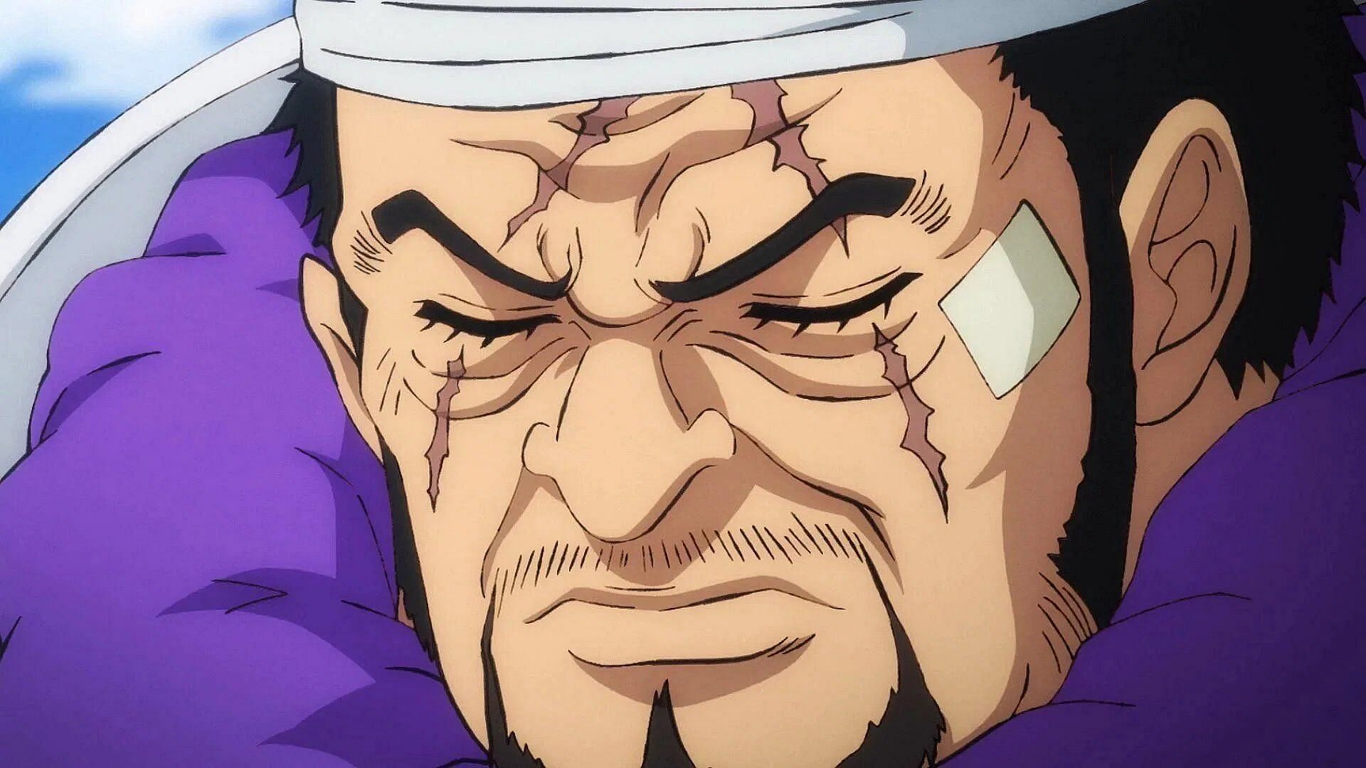 Fujitora as seen in the One Piece anime (Image via Toei Animation).