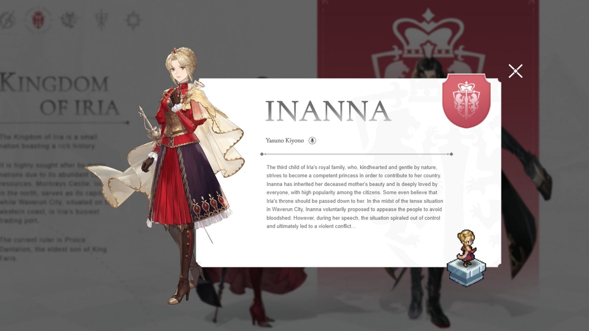 Inanna in Sword of Convallaria (Image via XD Entertainment)