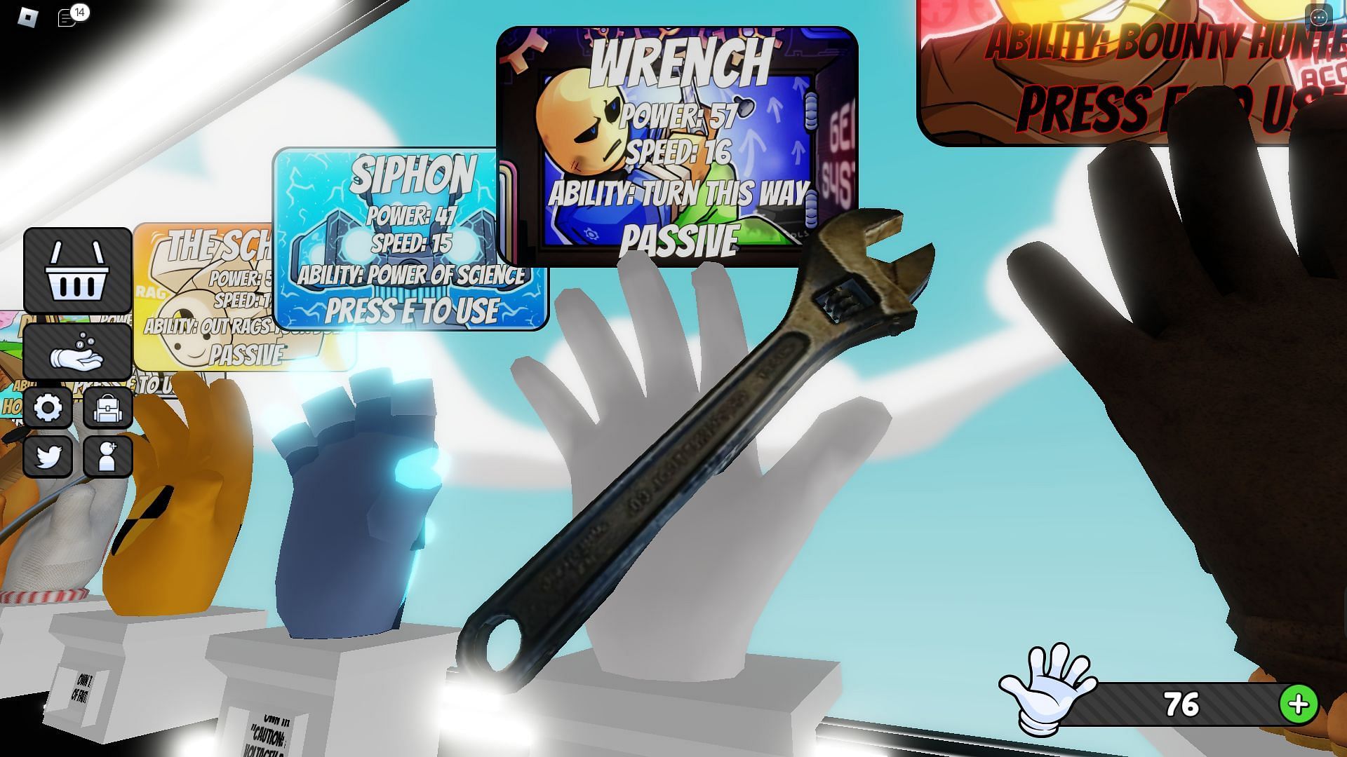 The Wrench glove (Image via Roblox)