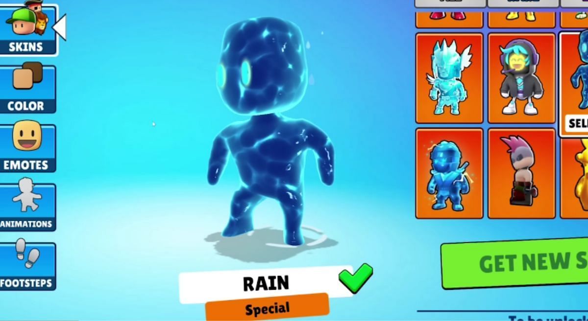 Rain in Stumble Guys (Image via Scopely)