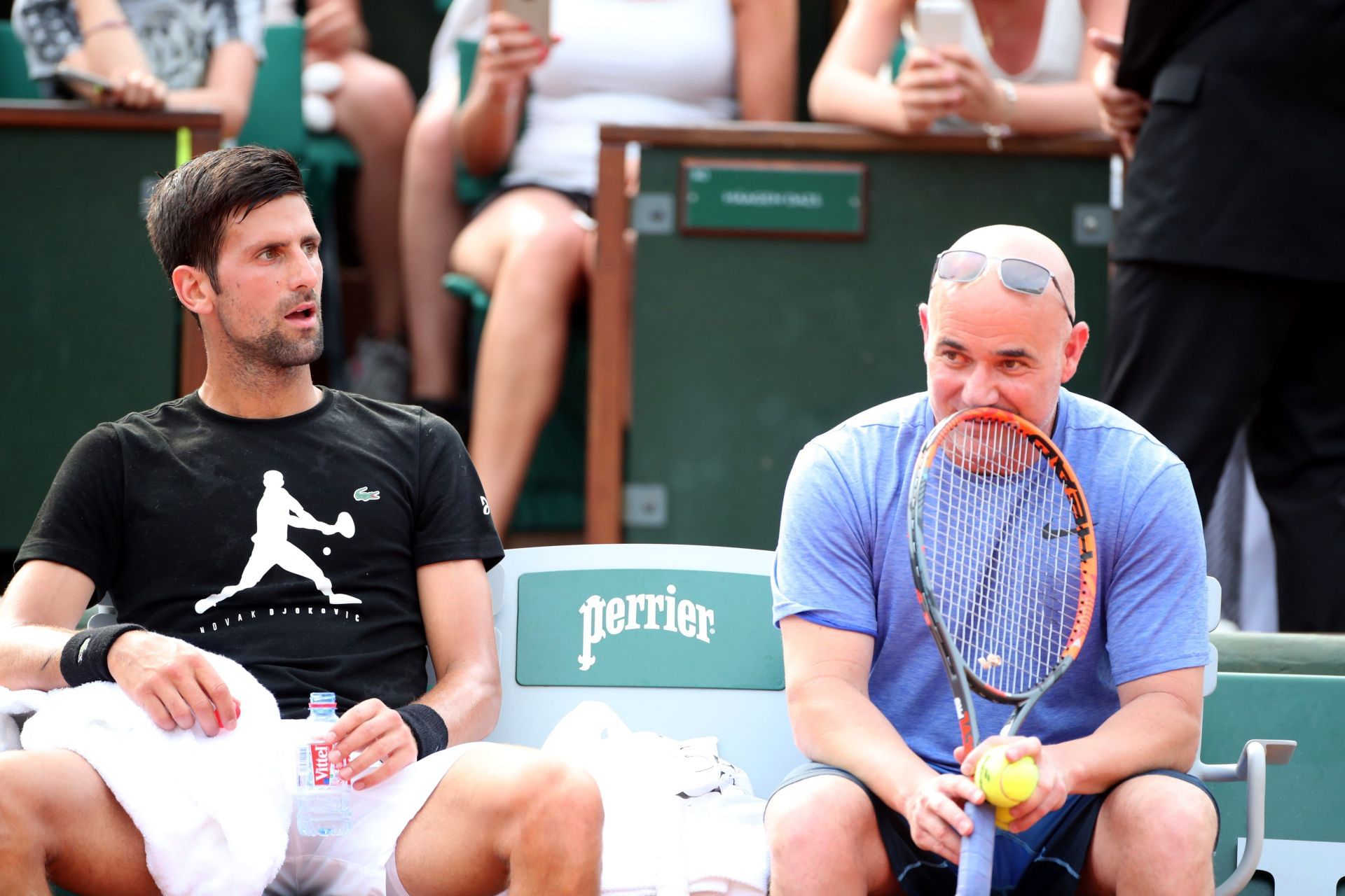 Novak Djokovic (L) and &lt;a href=&#039;https://www.sportskeeda.com/player/andre-agassi&#039; target=&#039;_blank&#039; rel=&#039;noopener noreferrer&#039;&gt;Andre Agassi&lt;/a&gt; (Source: Getty)