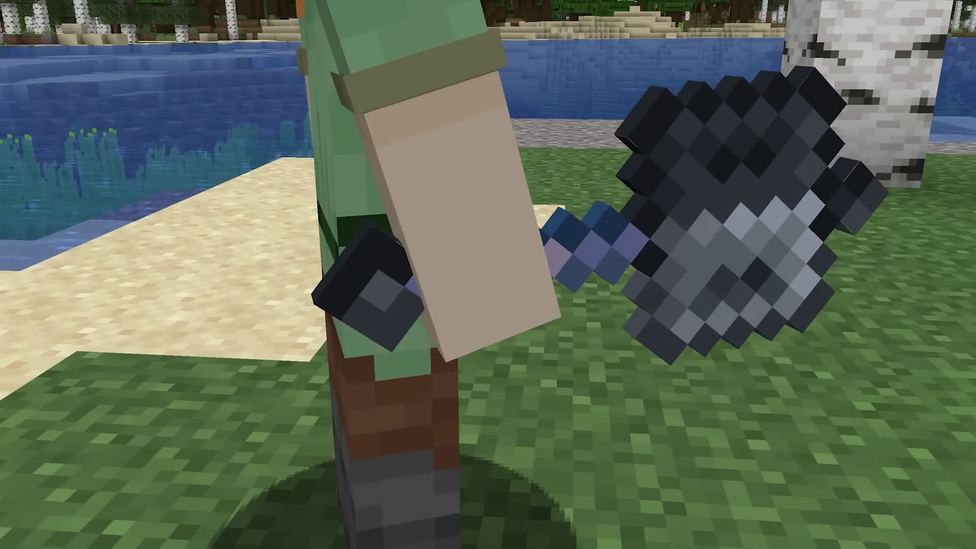 Players won&#039;t be the only ones capable of using the mace&#039;s smash attack after this Minecraft preview (Image via Mojang)