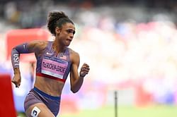 WATCH: Sydney McLaughlin-Levrone through to women's 400m hurdles semifinals with an effortless sprint in the heats at Paris Olympics 2024