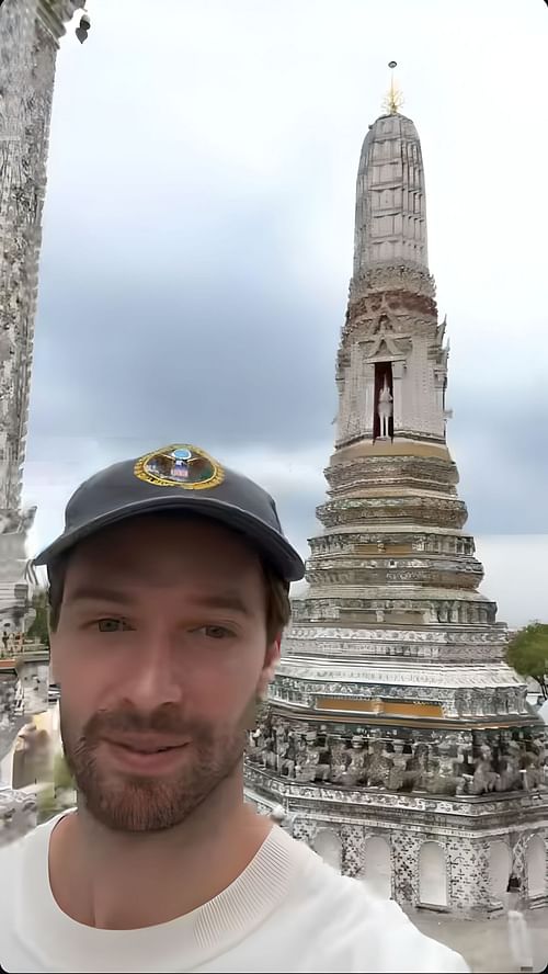 Patrick enjoying his trip (Image Source: Patrick Schwarzenegger's story)