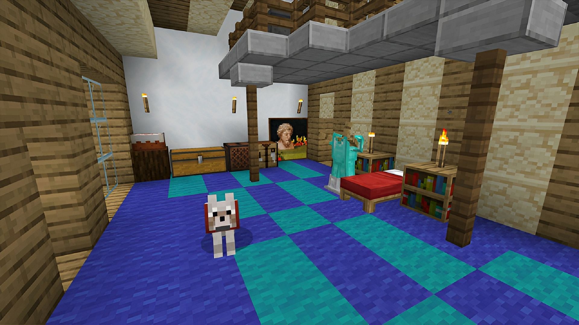 Stampy&#039;s house in the Stampy&#039;s Lovely World map (Image via 4J Studios/Mojang)