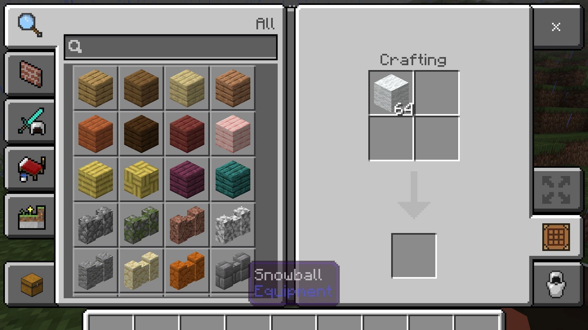 Strings cannot be made using wool in Minecraft. (Image via Mojang Studios)