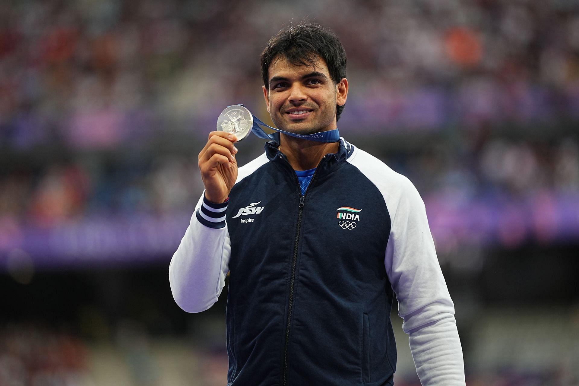 Olympics [In pictures] Neeraj Chopra in action, celebrating on the