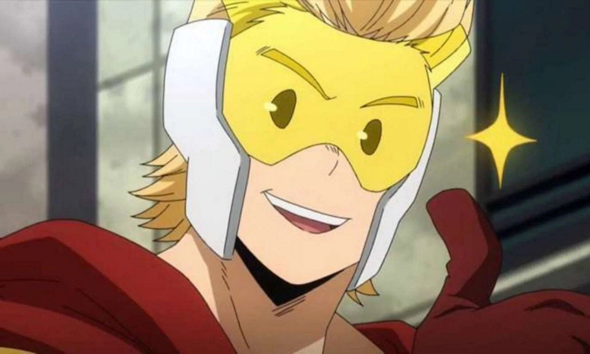 Mirio using his hero outfit in the anime (Image via Bones).