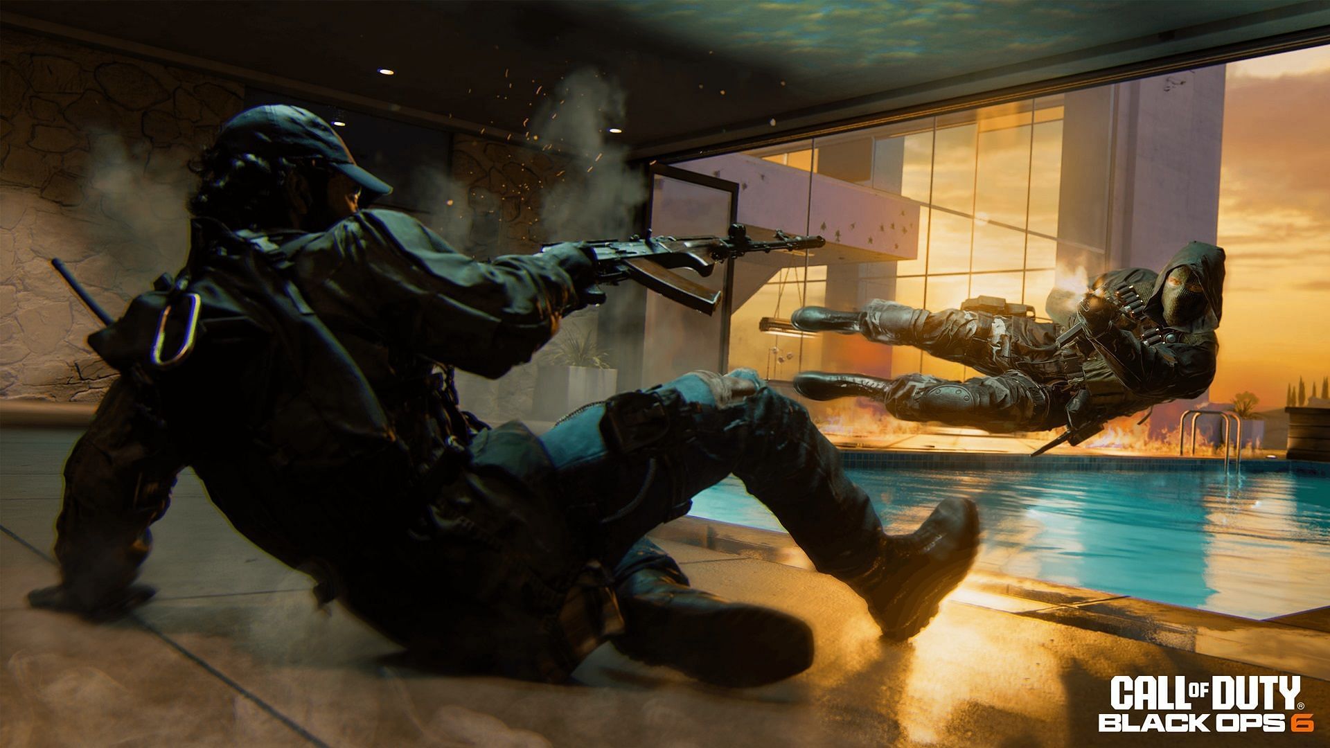 Two Operators diving sideways as they fight in Black Ops 6