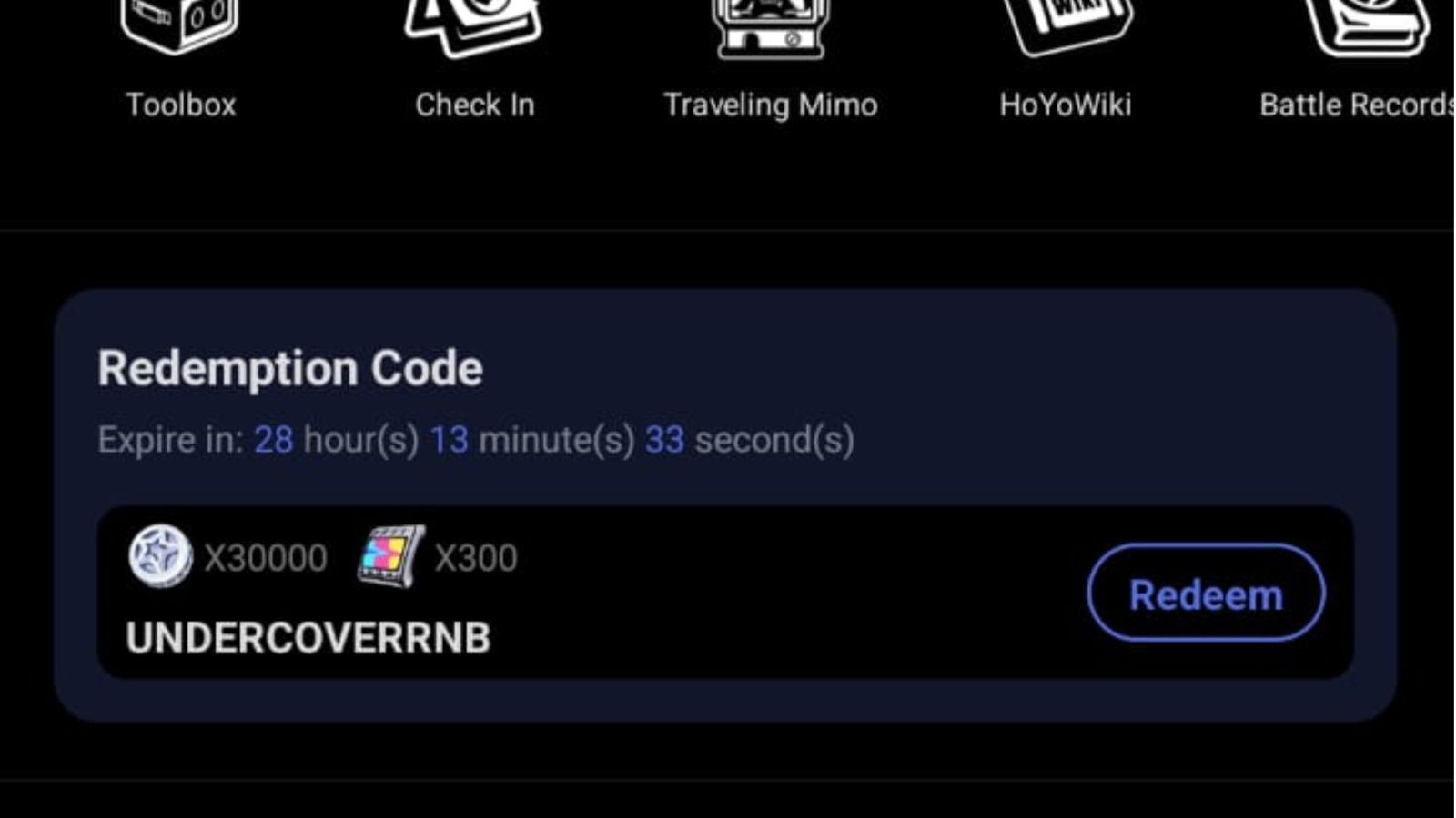 Redeem ZZZ 1.1 livestream codes through the HoYoLAB app (Image via HoYoverse)