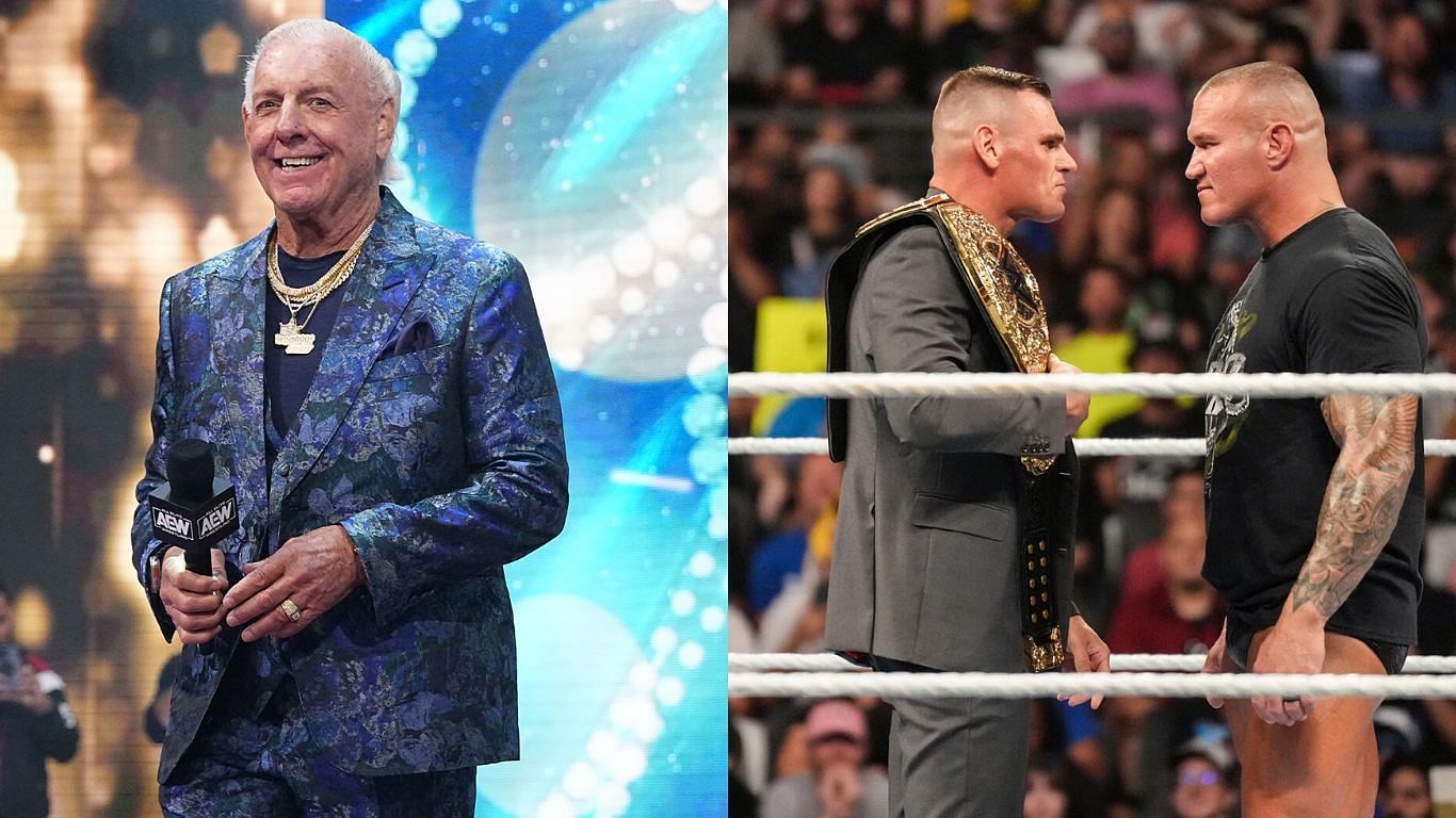 Ric Flair recently left AEW [image source: AEW Facebook, WWE.com]