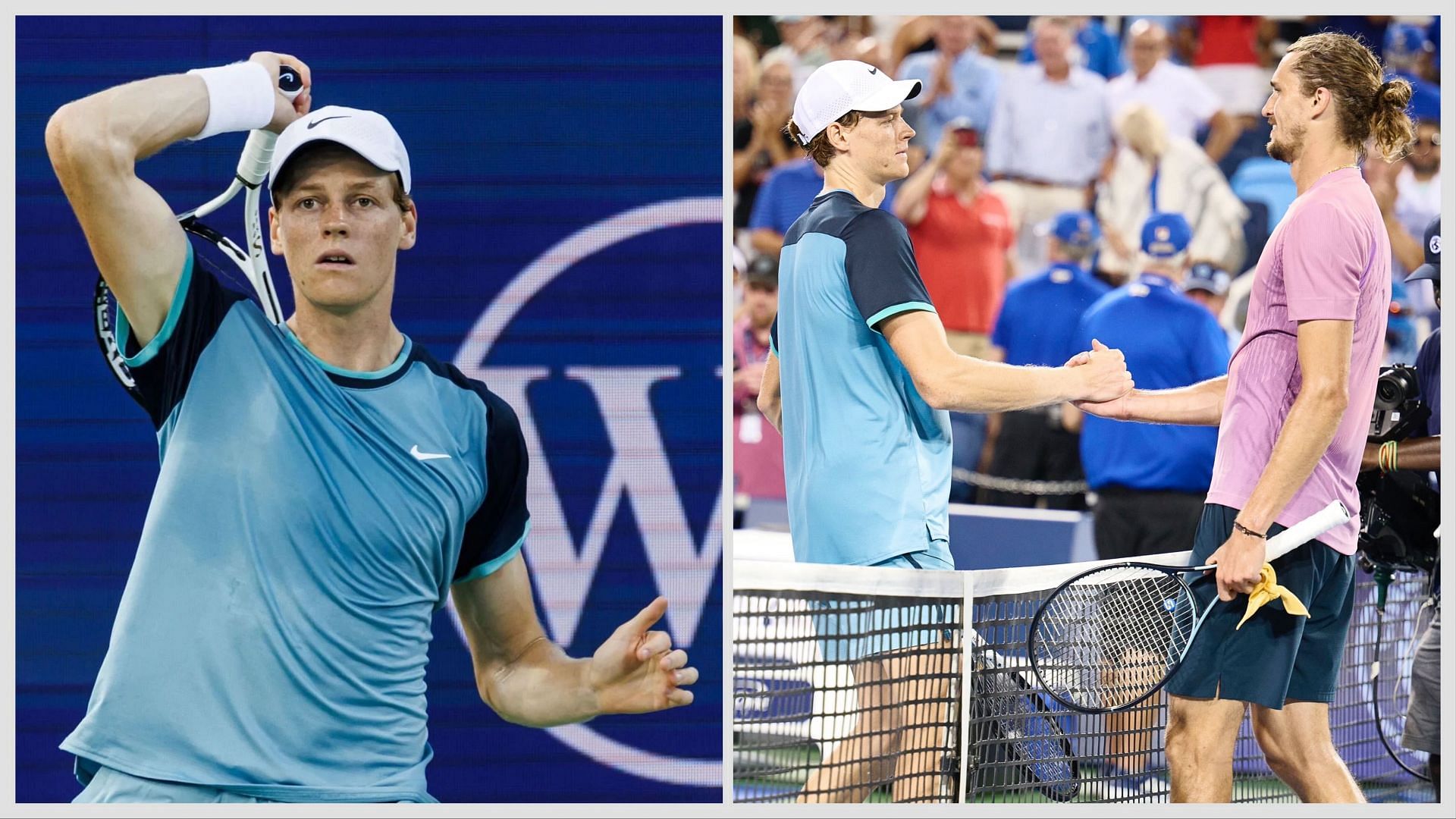 Jannik Sinner struggled with hip injury during the Cincinnati Open SF against Zverev; ( Source - Getty Images)