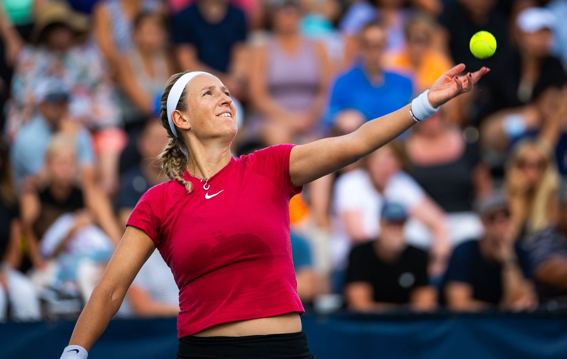 Victoria Azarenka in action at the &lt;a href=&#039;https://www.sportskeeda.com/go/montreal-masters&#039; target=&#039;_blank&#039; rel=&#039;noopener noreferrer&#039;&gt;Canadian Open&lt;/a&gt; (IMAGE: Getty)