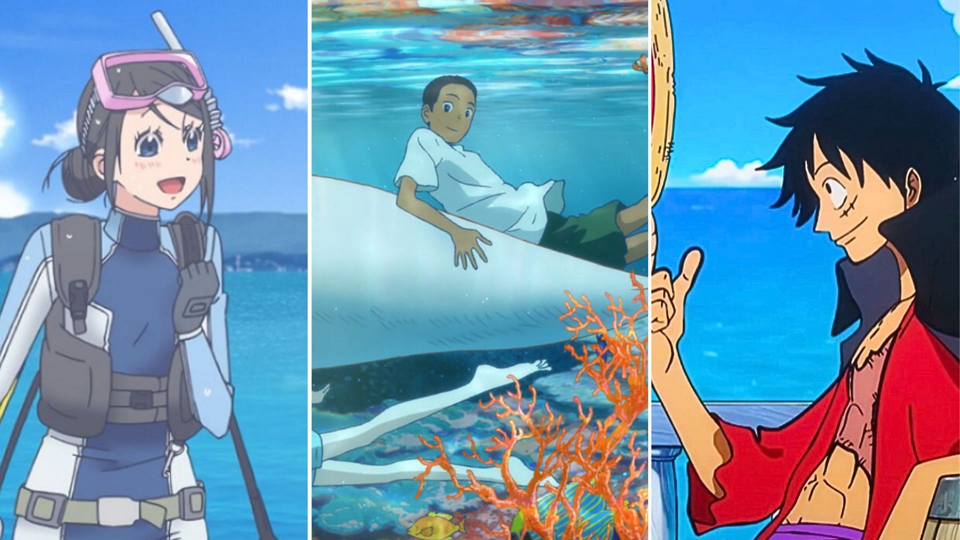 Amanchu!, Kaijuu no Kodomo (Children of the Sea), One Piece