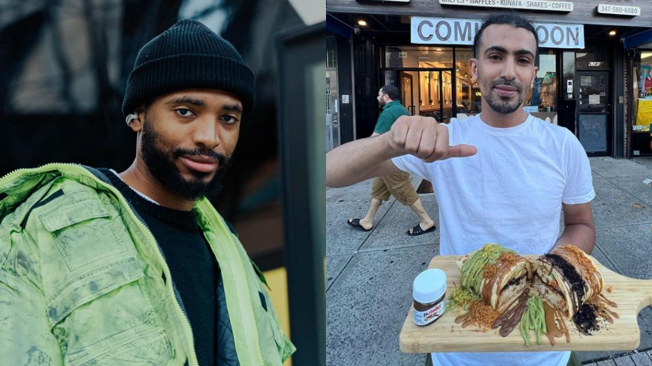 Mikal Bridges went to Red Hook, Brooklyn to buy the &quot;Ocky Way&quot; burger by &quot;General Ock.&quot; [photo: @mikalbridges, @rah_money1]