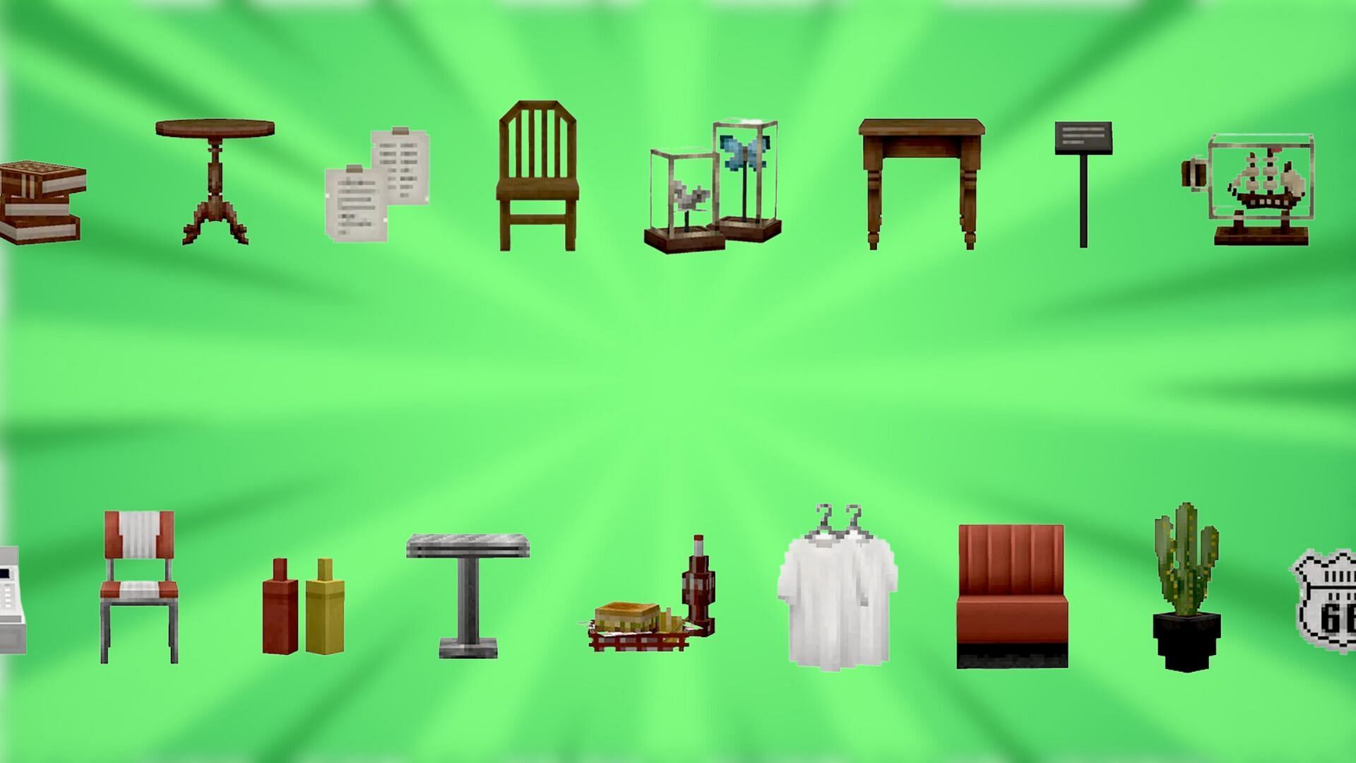 Some of the items in Cocricot mod (Image via Cocricot)