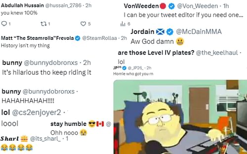 Screenshot of fan reactions to Frevola's recent post