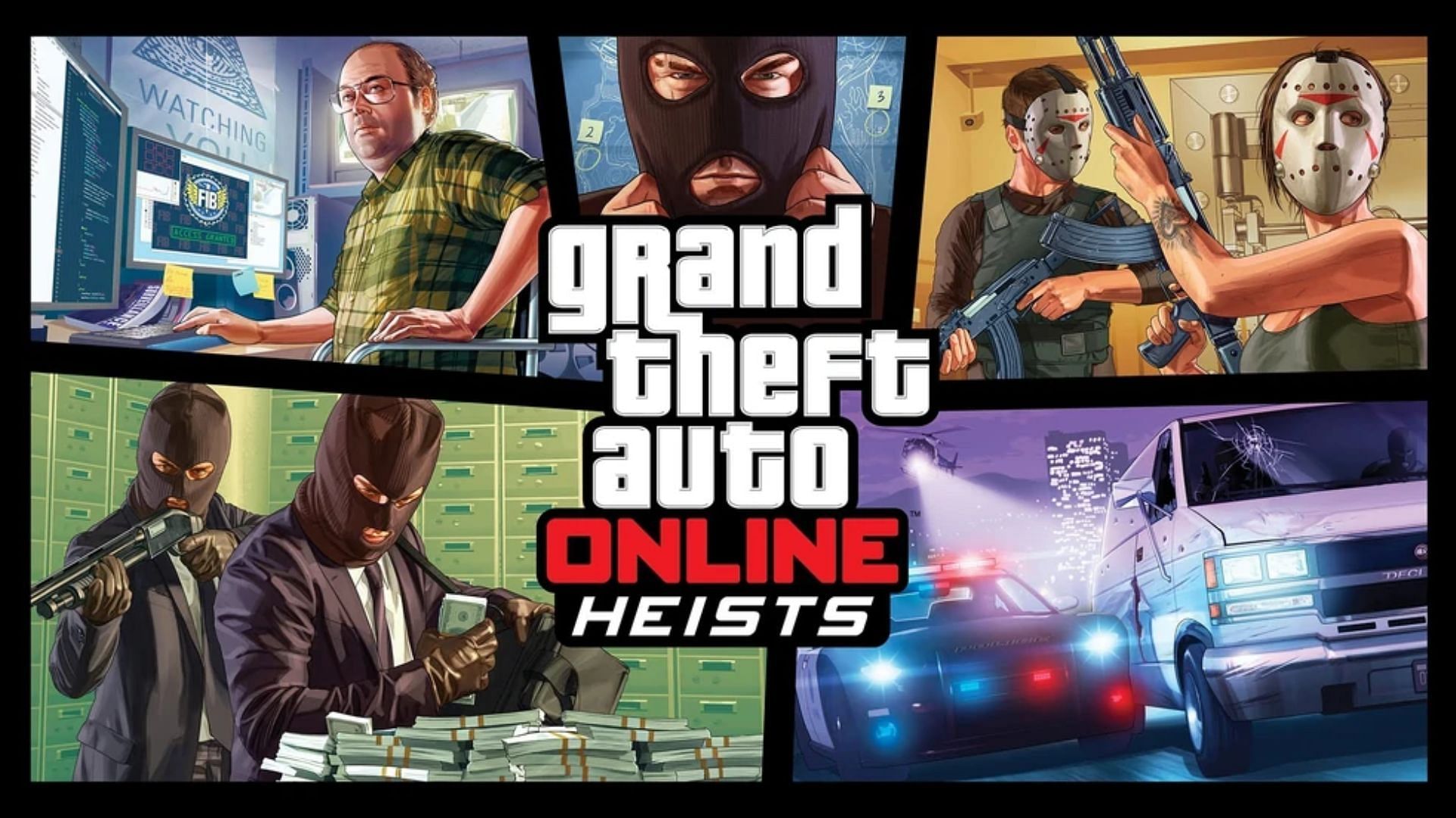 A promotional image for the original apartment heists (Image via Rockstar Games)