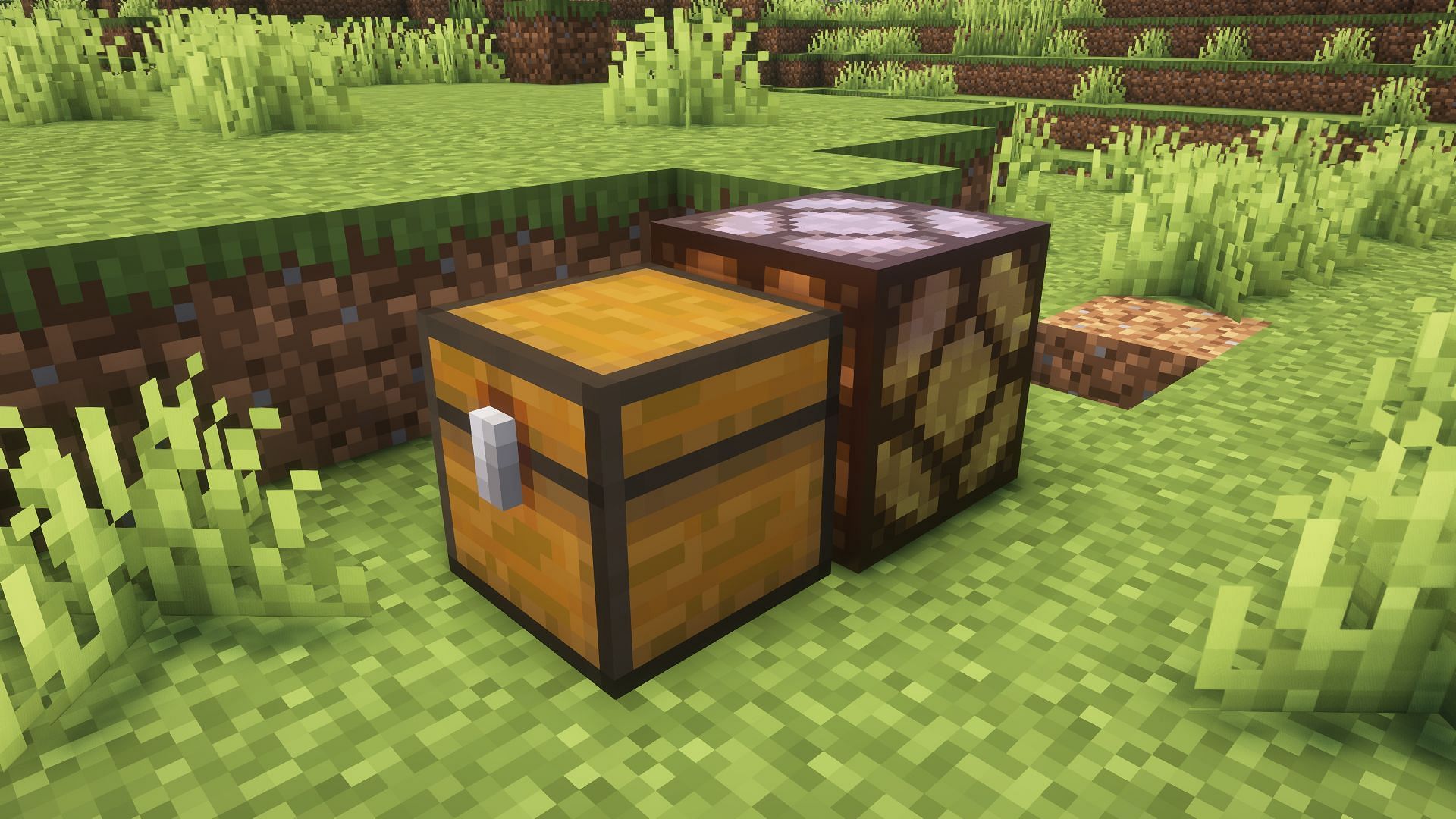 Trapped chest can send redstone signals to adjacent blocks (Image via Mojang Studios)