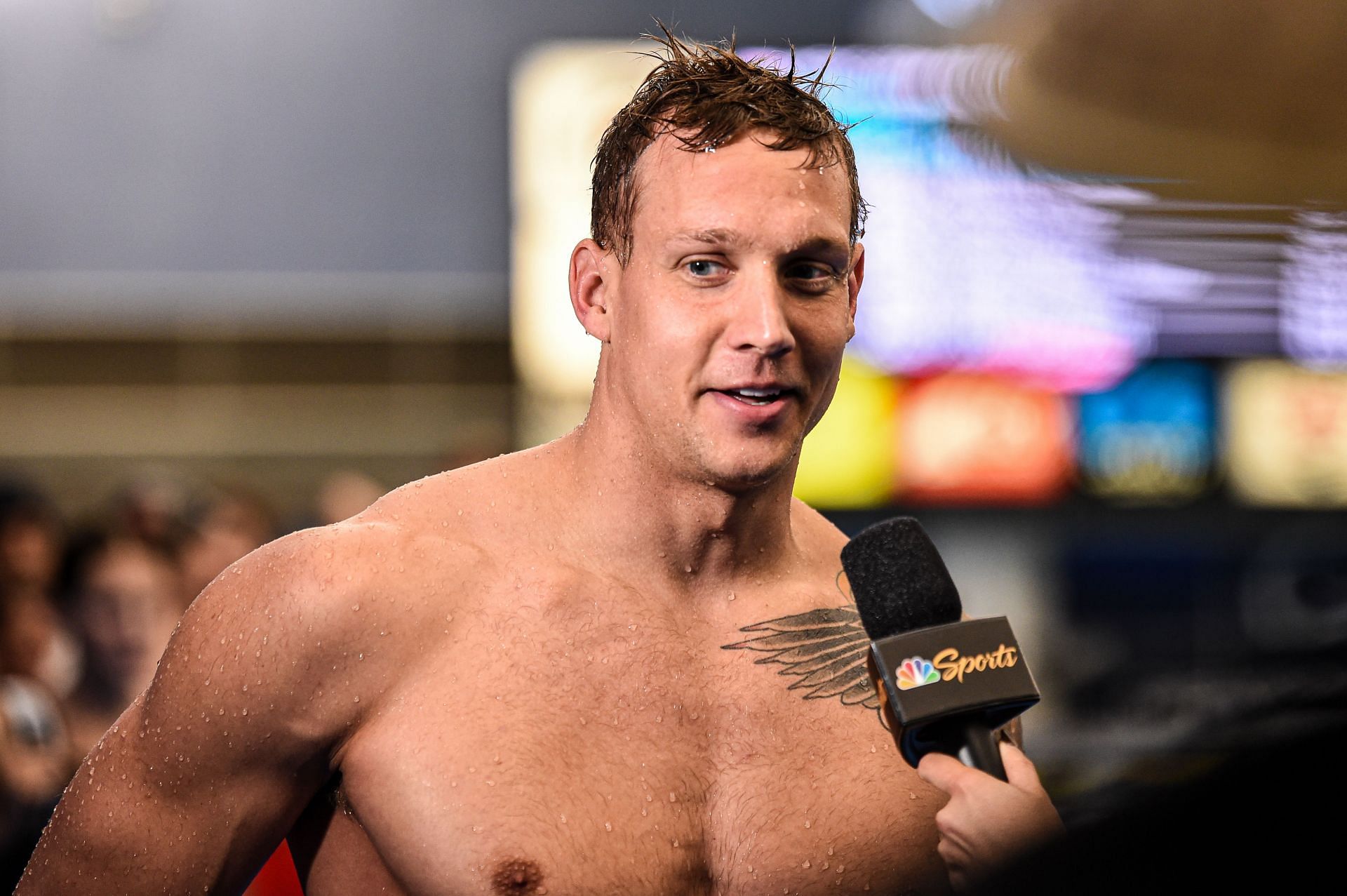 Caeleb Dressel fell short of defending his 50m freestyle title at the 2024 Paris Olympics. (Images by Getty)