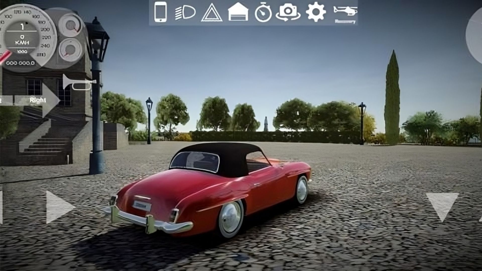 One of the luxury cars as seen in the game (Image via App Store)