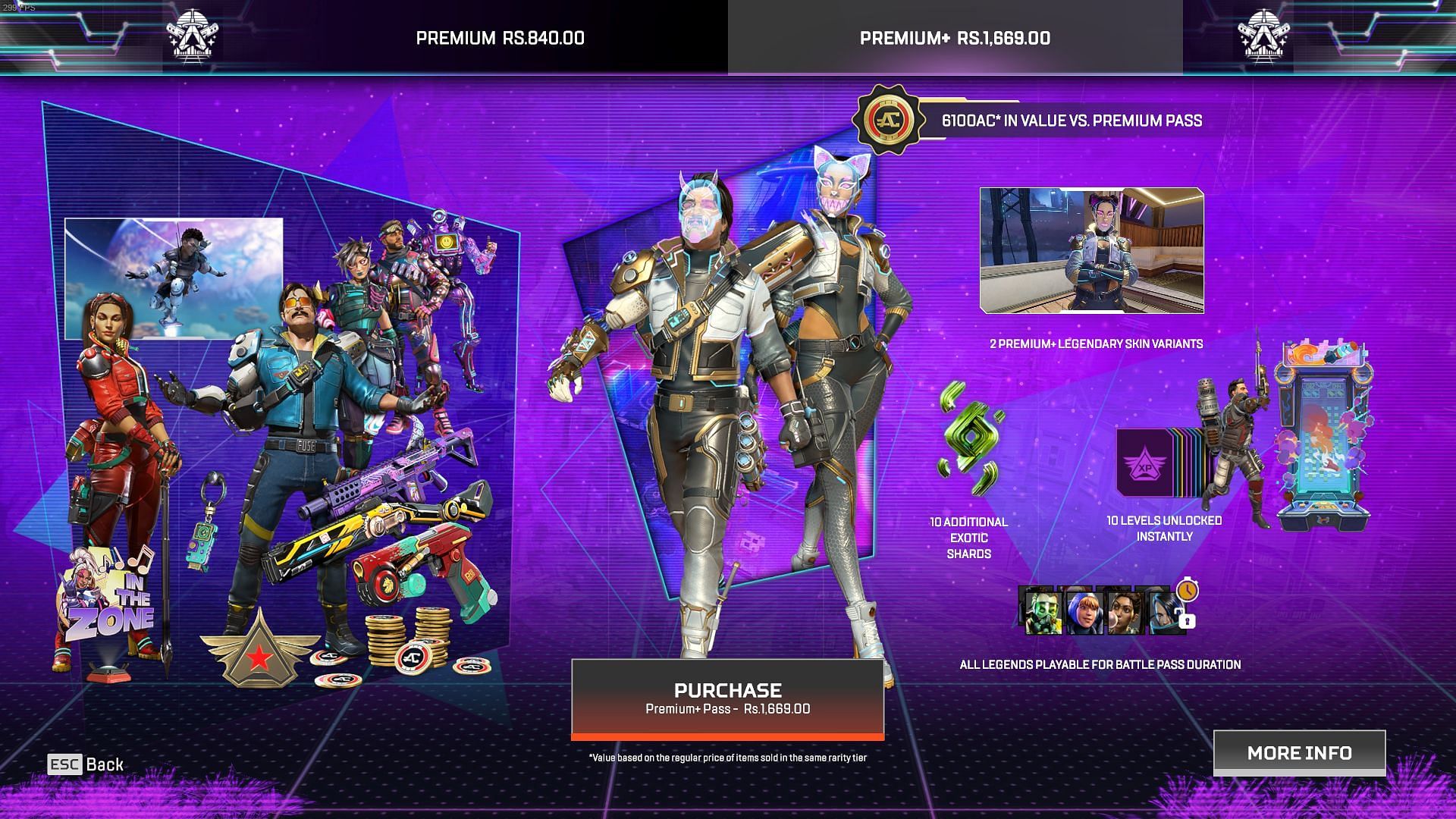 Premium+ Season 22 Split 1 Battle Pass (Image via EA)