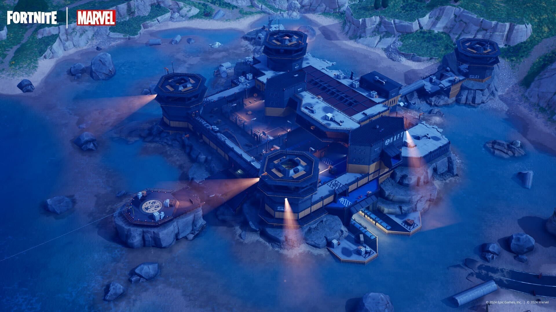 The Raft is another new location in Fortnite Chapter 5 Season 4 (Image via Marvel Games)