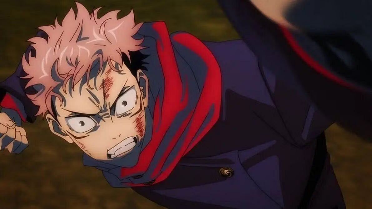 Yuji as seen in Jujutsu Kaisen (Image via MAPPA)