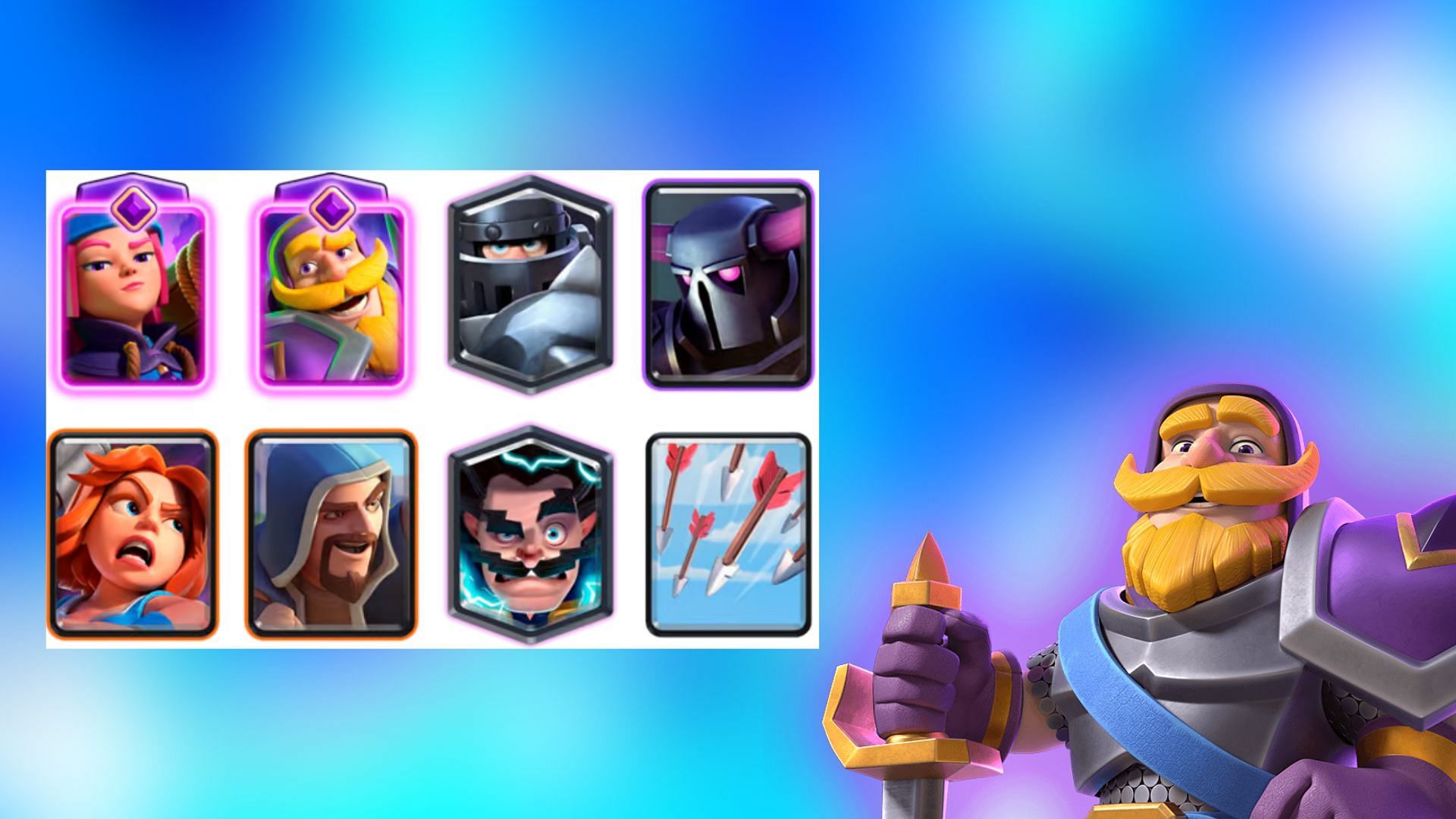 Pekka MK Double Wizard Valk in Clash Royale (Image via Supercell)